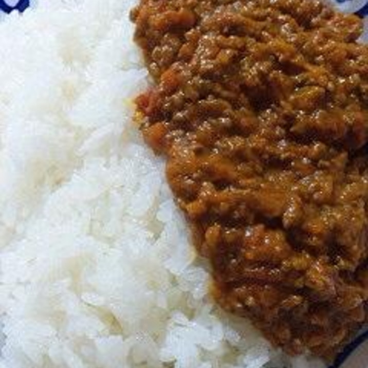 市販ルーで簡単まったりドライカレー